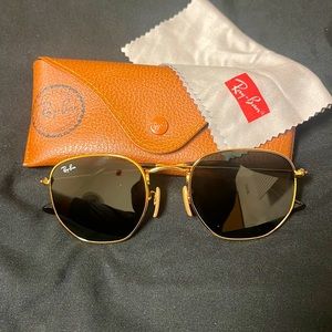 Authentic Ray-Ban Hexagonal Legend Gold RB3548